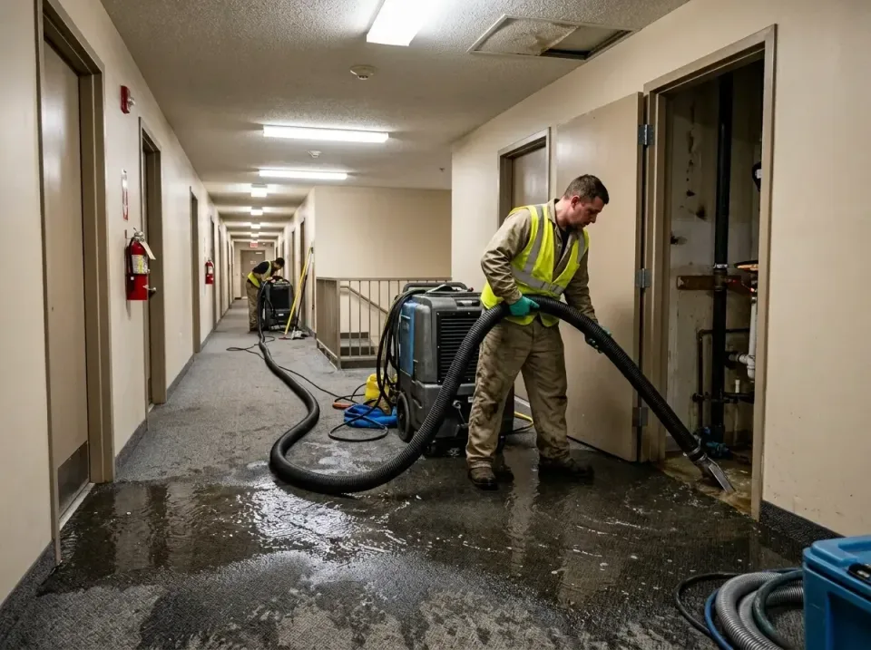 multi-unit-apartment-hallway-f-005 — frequently asked questions, Emergency Burst Pipe Water Extraction & Removal in Marine C…
